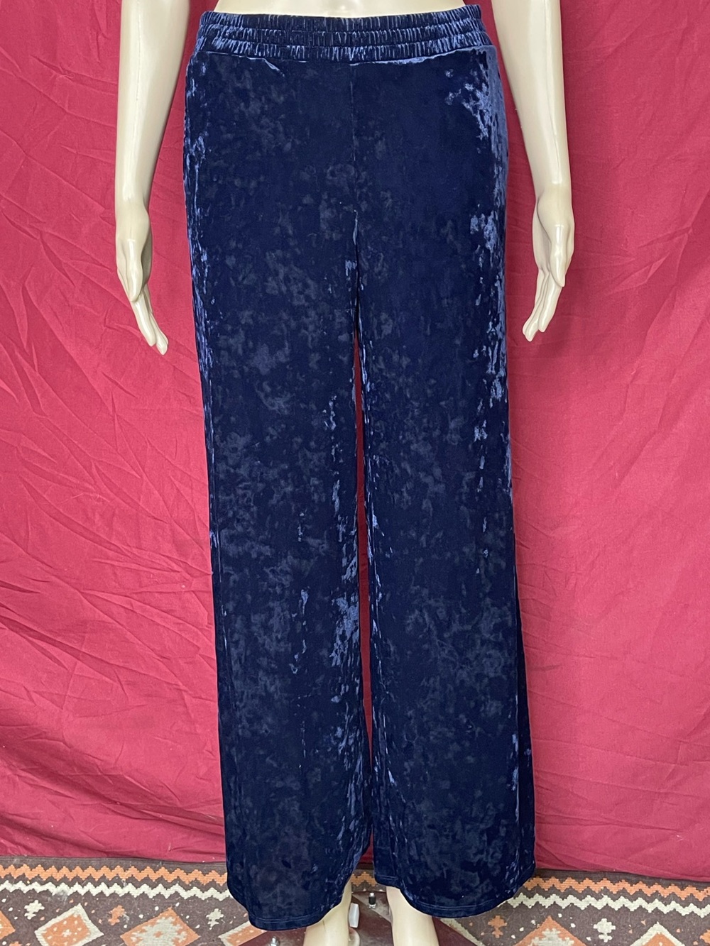 Pure Jill Crushed Velvet Wide Leg Pants Size XS NWT